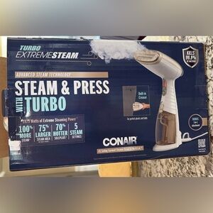 Turbo ExtremeSteam Handheld Steamer - White and Brown